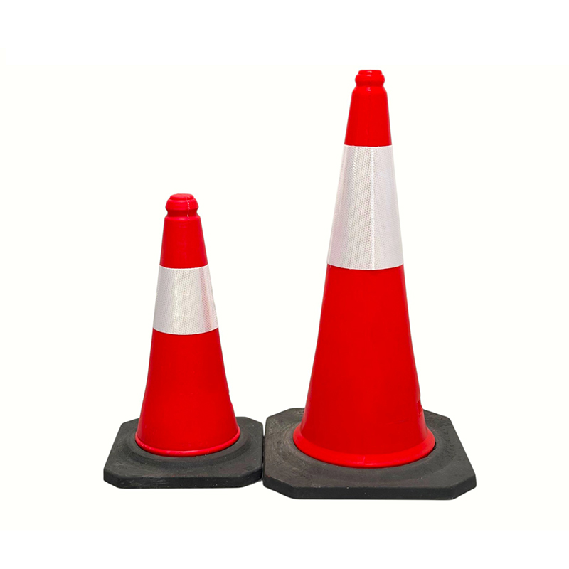 50/75/100cm High-Visibilitas PE Reflective Negotiationis Salutis Cone ad Road Management