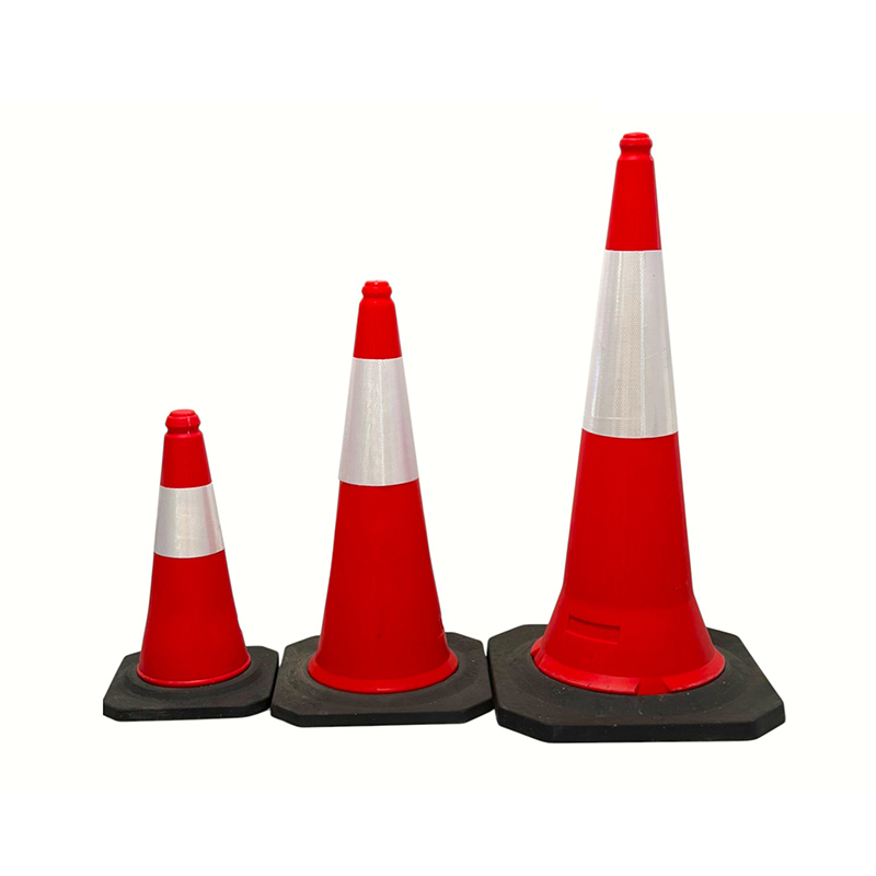 50/75/100cm High-Visibilitas PE Reflective Negotiationis Salutis Cone ad Road Management