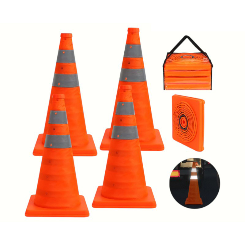 Summus magnitudo Reflectiva Portable Multi functionis Collapsible negotiatio Cone cum Top-escende Plug-in DUXERIT Admonitio lux ad tumultuarios et mobiles operationes