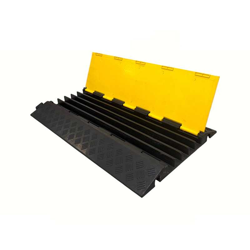 Summus Load-ferens capacitatem Purgamentum Base Pvc Flip Cover 5-Canale Gravis Officium Cable Protectoris