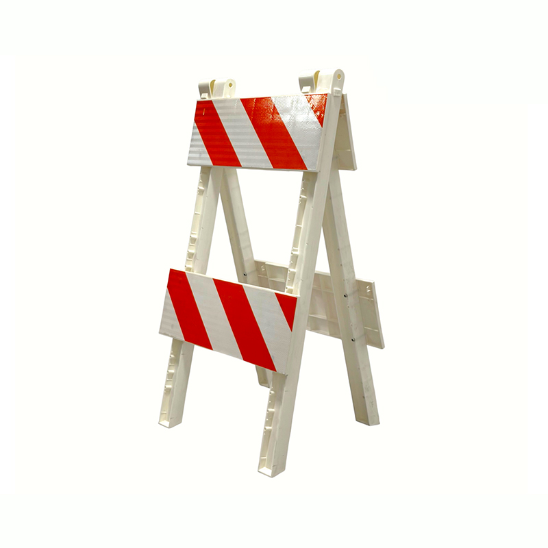 Plastic A-Frame Traffic Barricade cum Engineering-Grade Reflective Panels