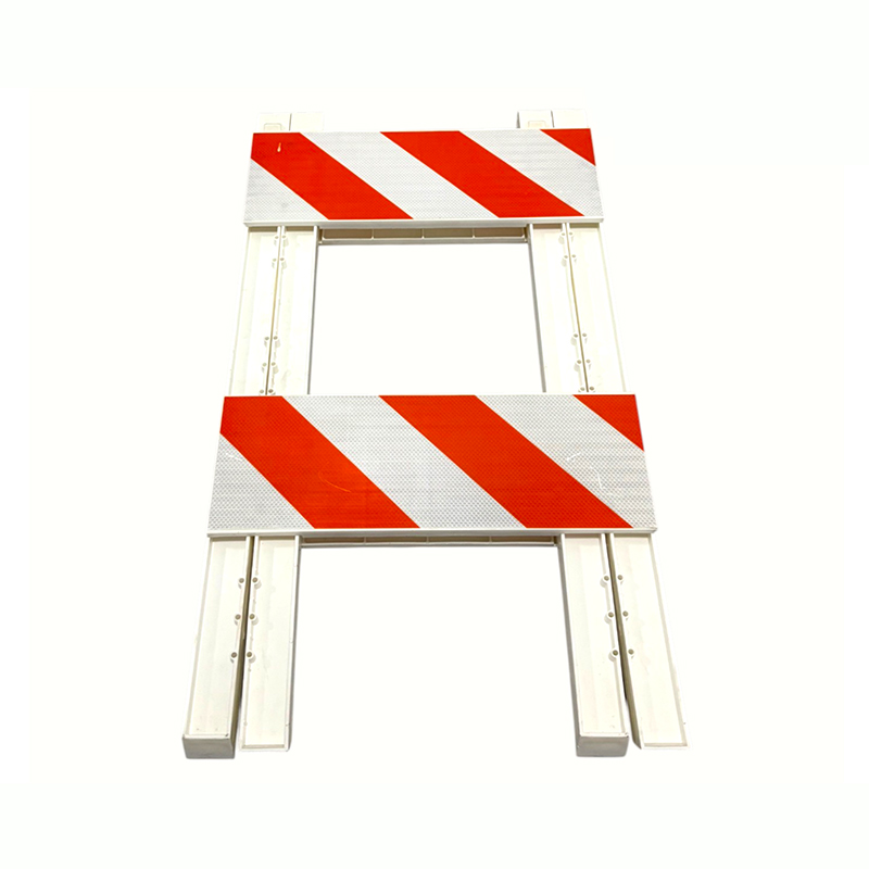 Plastic A-Frame Traffic Barricade cum Engineering-Grade Reflective Panels