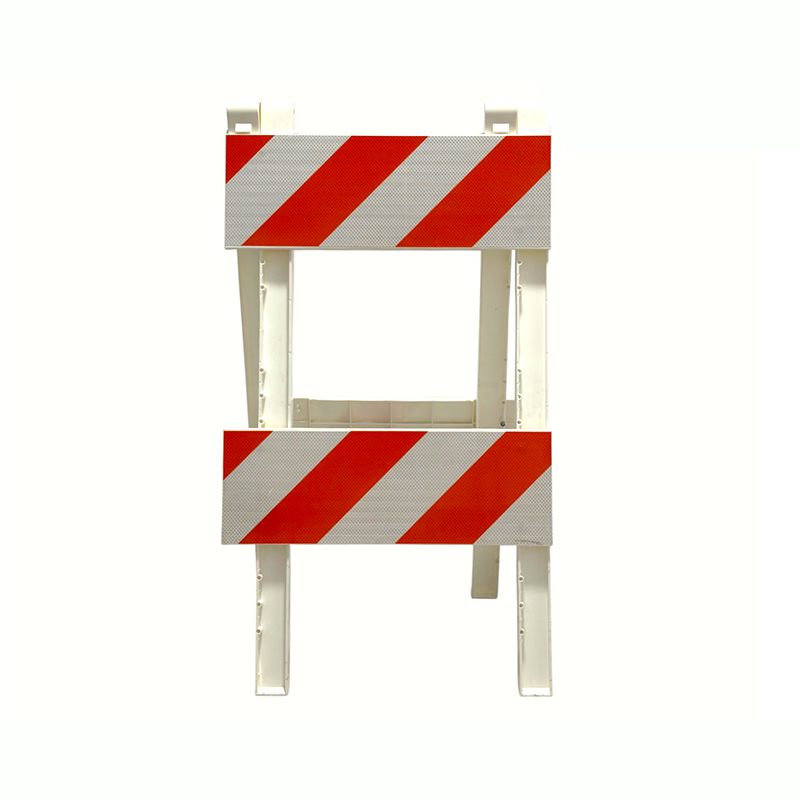 Plastic A-Frame Traffic Barricade cum Engineering-Grade Reflective Panels
