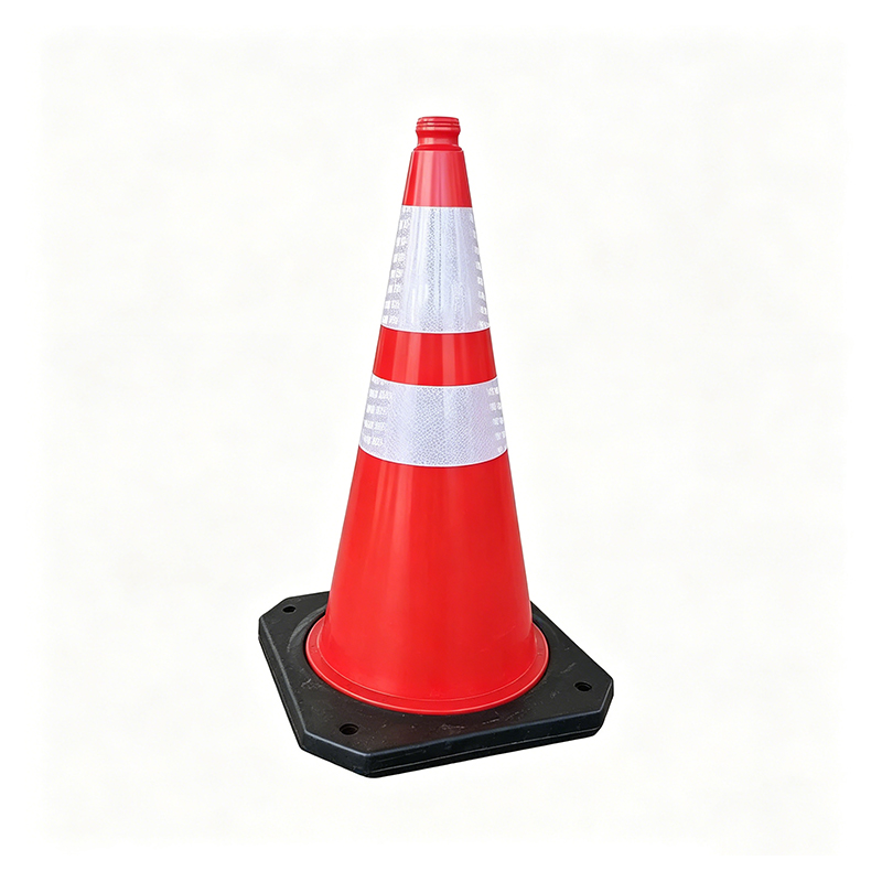 Integrated HDPE Plastic Traffic Cone with Top Palpate Hole