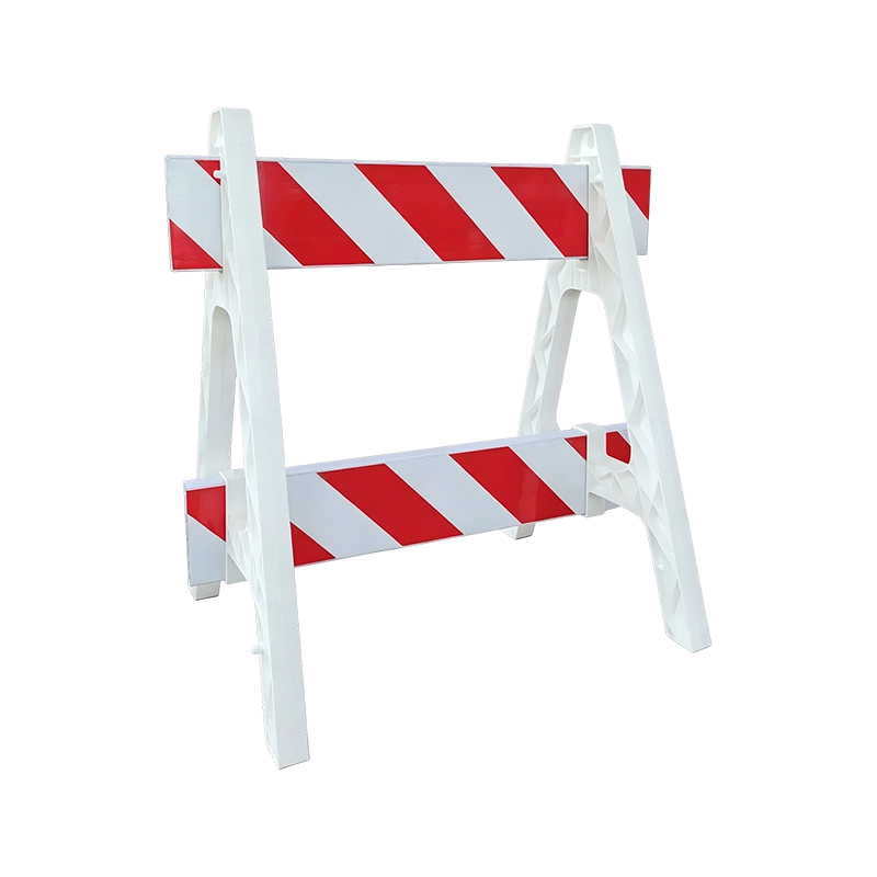 Plastic A-Frame Barricade cum Reflective Crossbars
