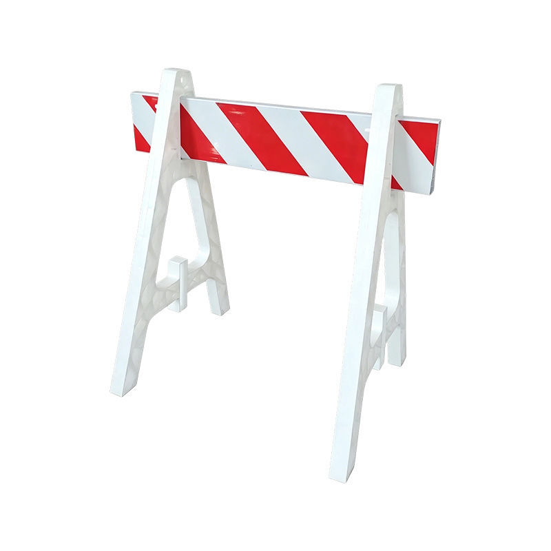 Plastic A-Frame Barricade cum Reflective Crossbars