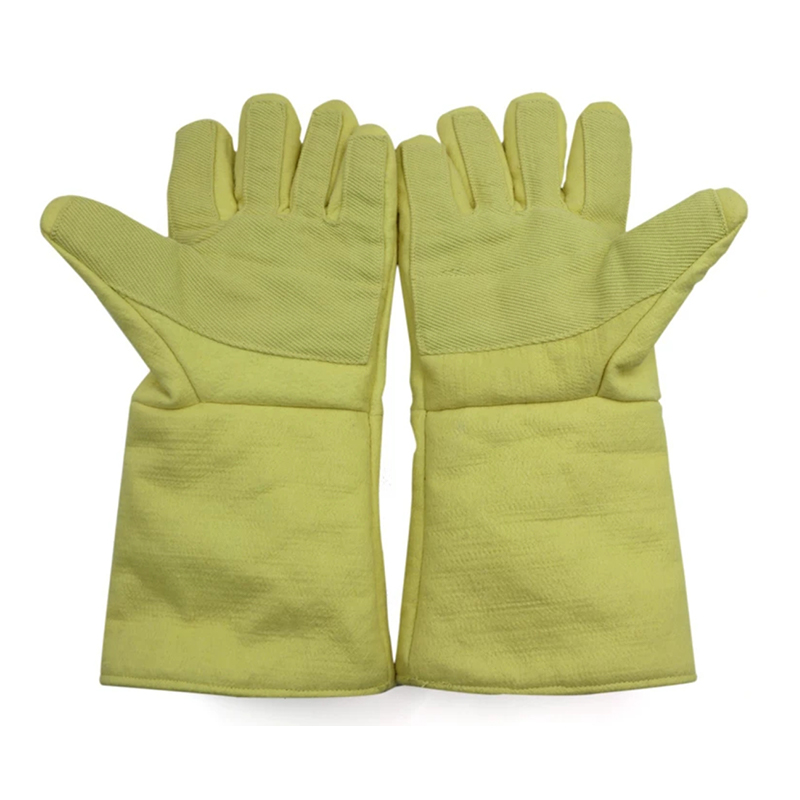 500°C Caloris resistens Aramid 1414 Densa texta Gloves
