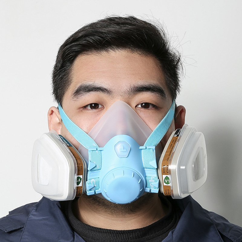 Dual Filter Silicone Gas Mask