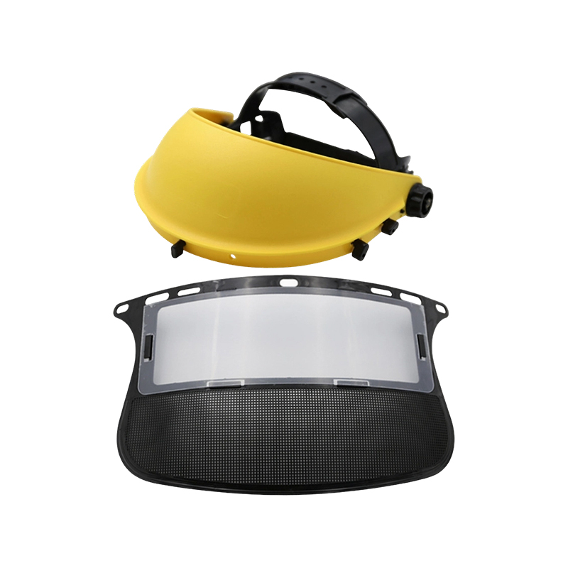 Dual-clypeus PVC et Mesh Forestry & Mowing Safety Visor