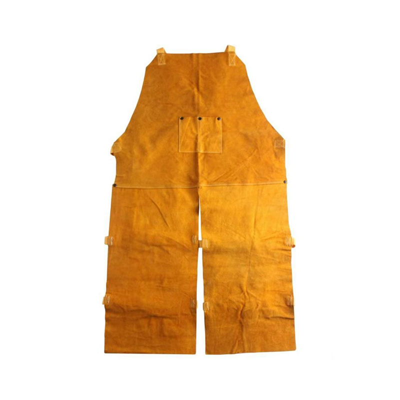 Una fronte Split-Leg Leather Welding Opus Apron Braccae