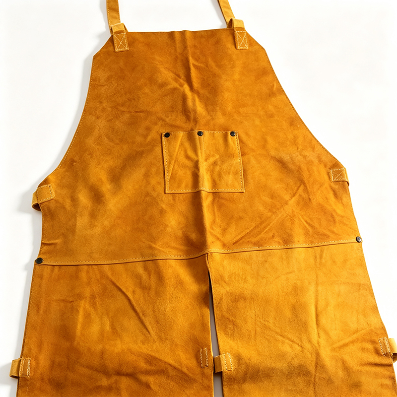 Una fronte Split-Leg Leather Welding Opus Apron Braccae