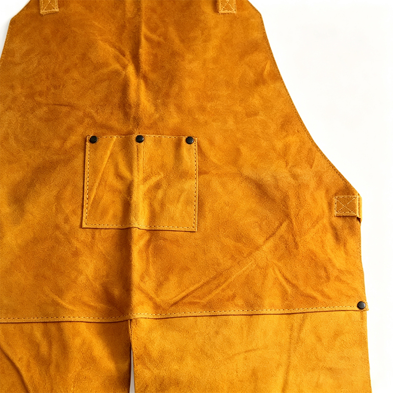 Una fronte Split-Leg Leather Welding Opus Apron Braccae
