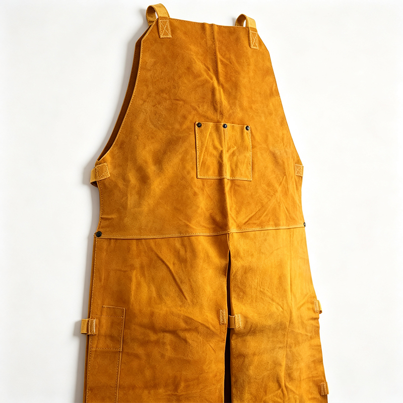 Una fronte Split-Leg Leather Welding Opus Apron Braccae