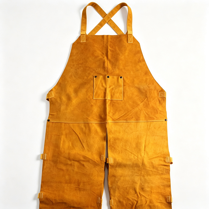 Una fronte Split-Leg Leather Welding Opus Apron Braccae
