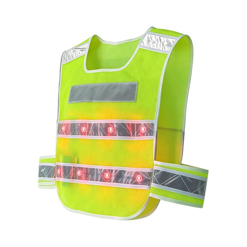 Active Illuminated LED Reflective Safety Vestis