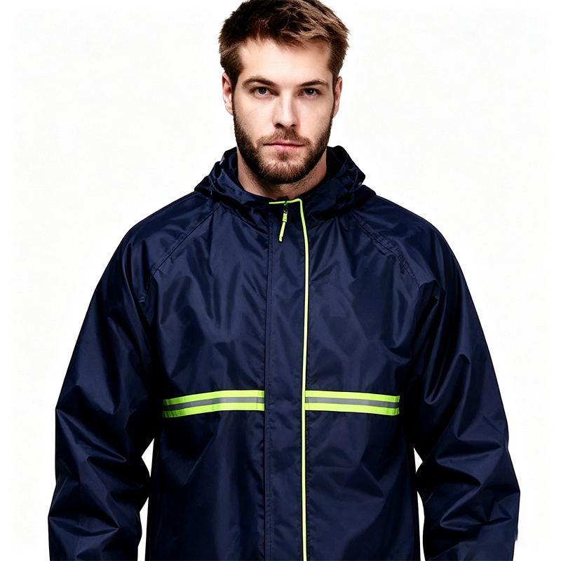 Summus Visibilitas Single Stratum Reflective Raincoat